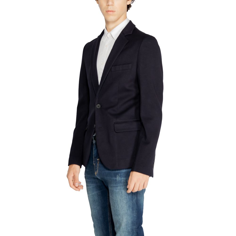 Antony Morato Blue Viscose Suit for Elevated Style