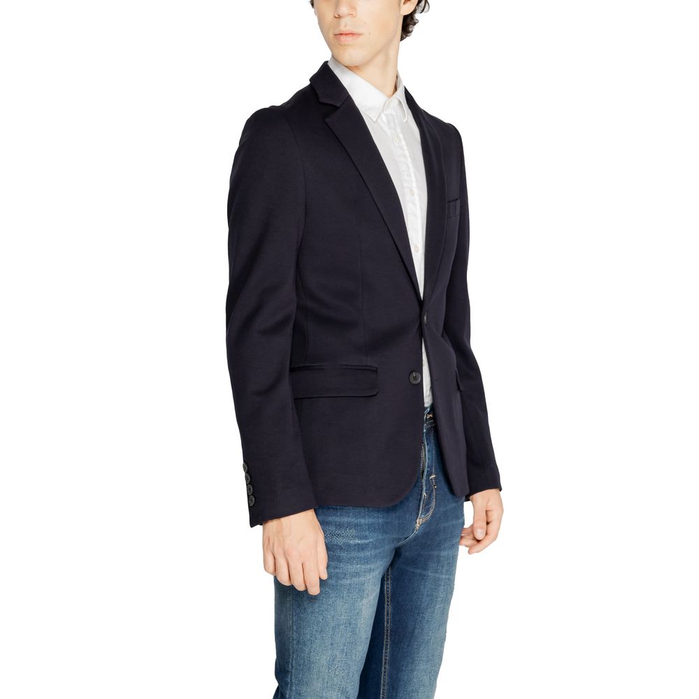 Antony Morato Blue Viscose Suit for Elevated Style