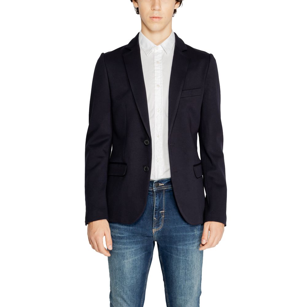 Antony Morato Blue Viscose Suit for Elevated Style