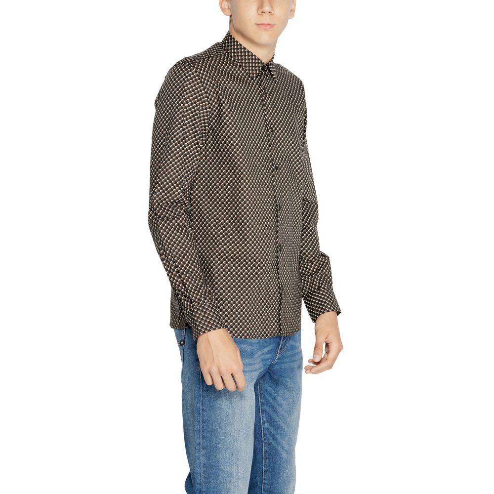 Antony Morato Brown Cotton Shirt for Timeless Elegance