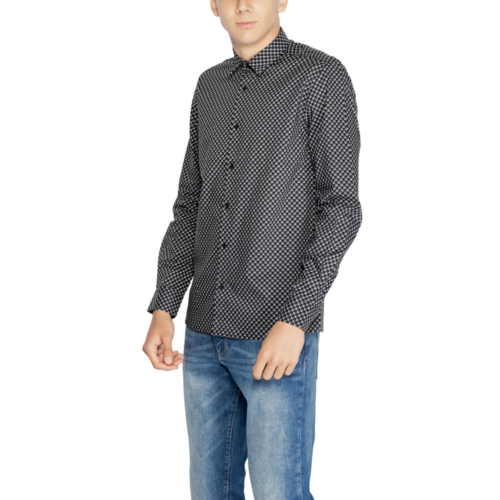 Antony Morato Gray Cotton Shirt for Timeless Elegance
