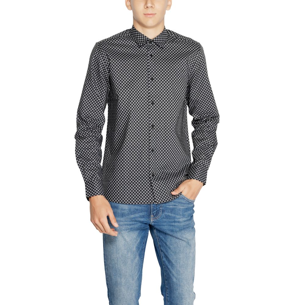 Antony Morato Gray Cotton Shirt for Timeless Elegance