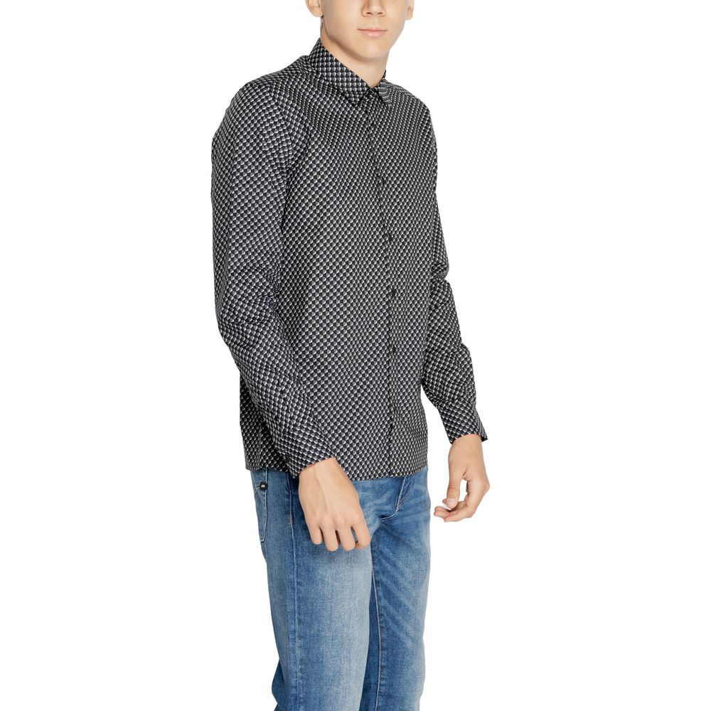 Antony Morato Gray Cotton Shirt for Timeless Elegance