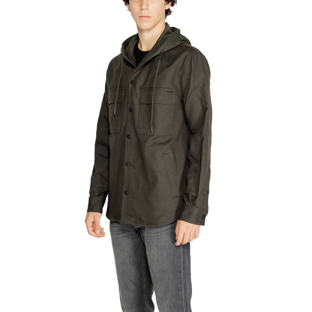 Antony Morato Green Cotton Shirt for Elevated Style