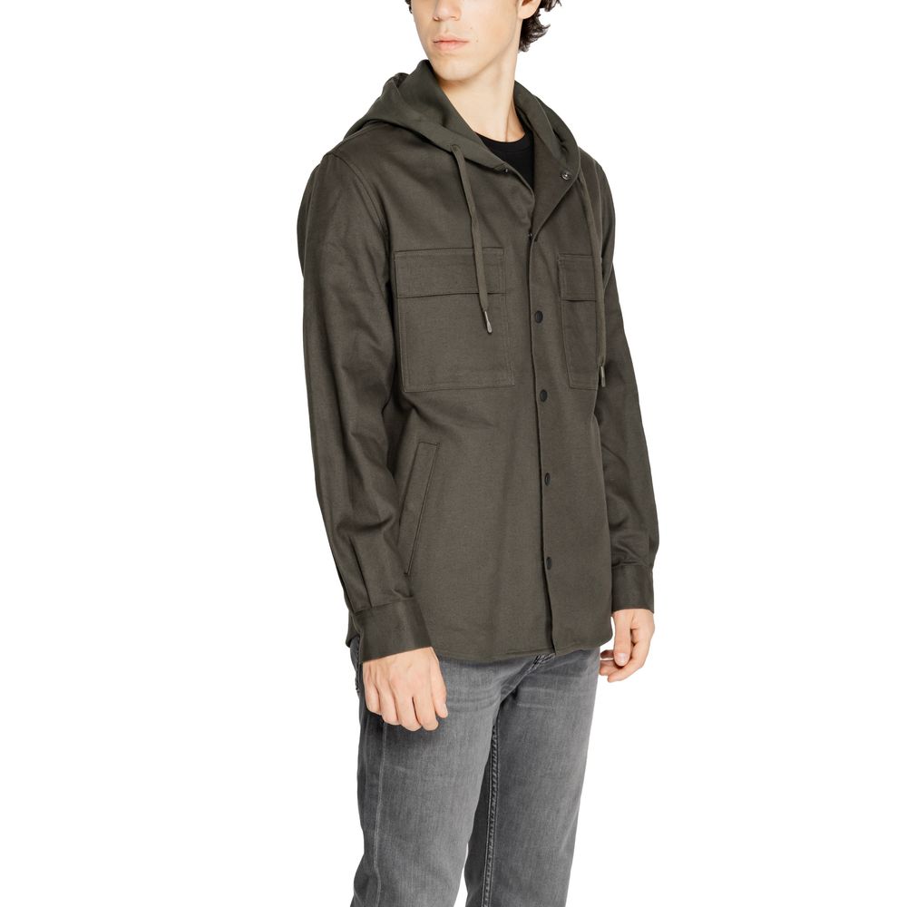 Antony Morato Green Cotton Shirt for Elevated Style