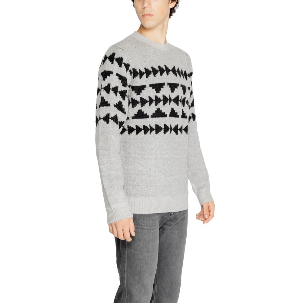 Antony Morato Gray Acrylic Sweater for Elevated Style
