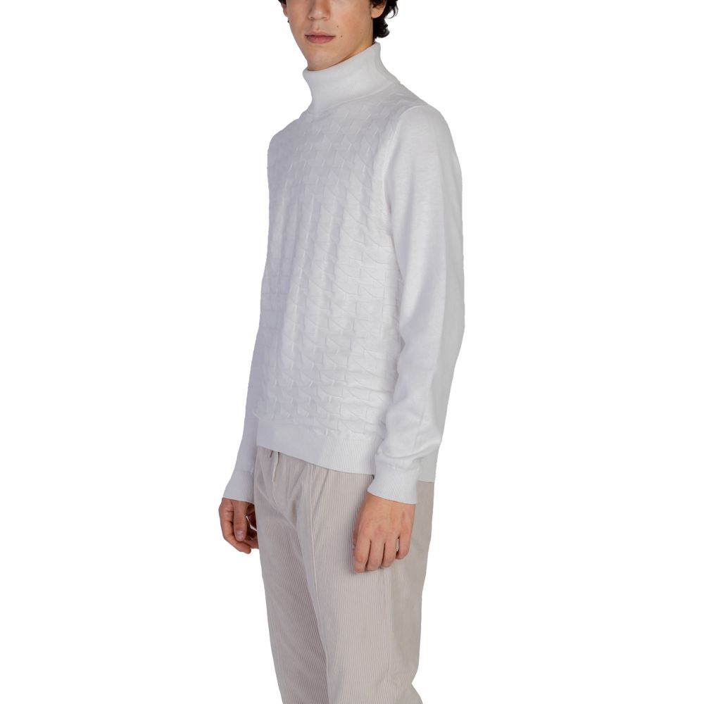 Antony Morato White Cotton Sweater for Effortless Elegance