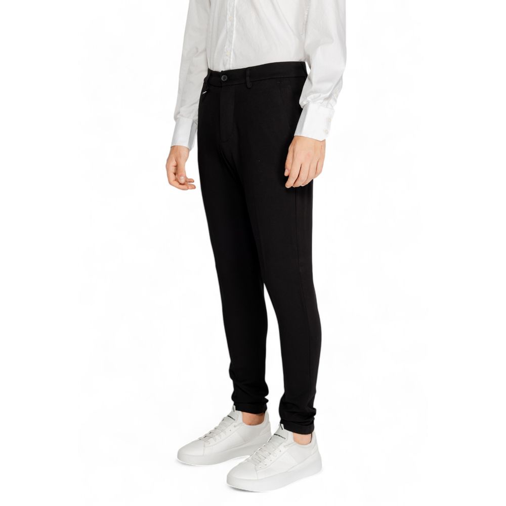 Antony Morato Black Viscose Jeans for Effortless Elegance