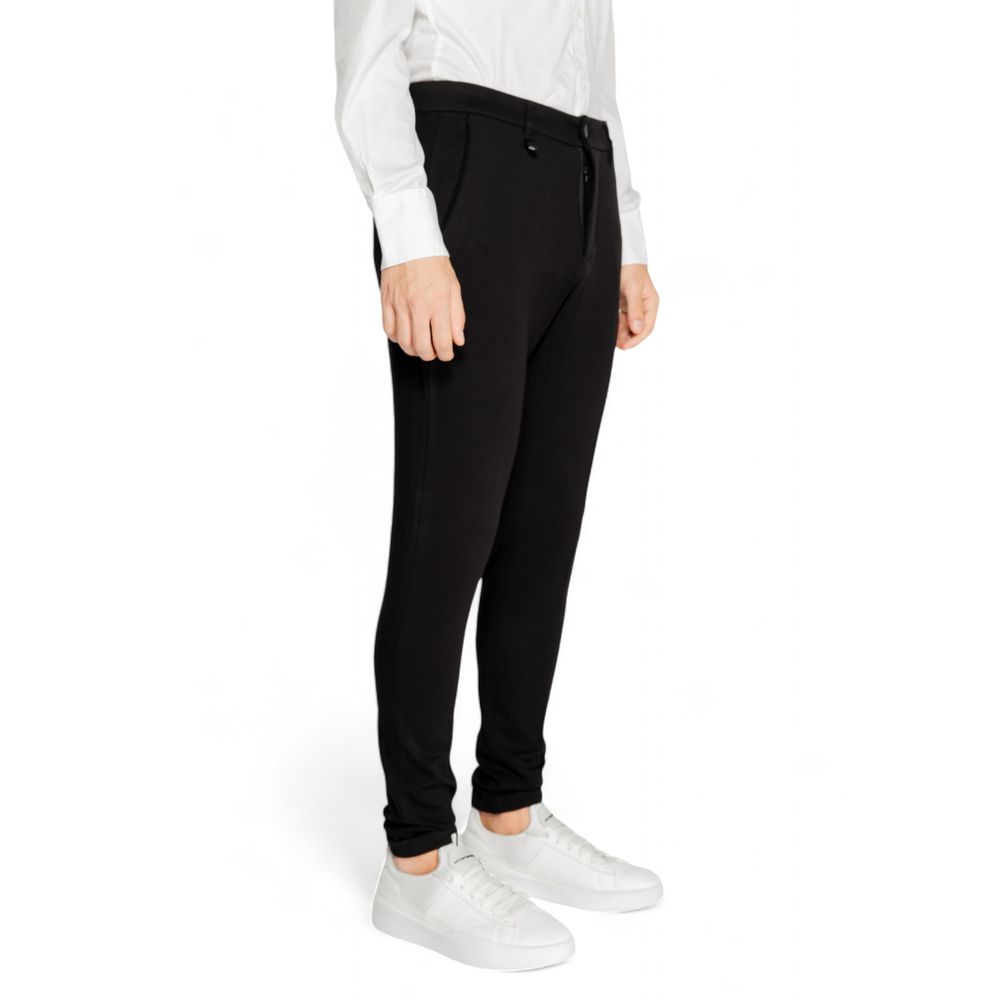 Antony Morato Black Viscose Jeans for Effortless Elegance