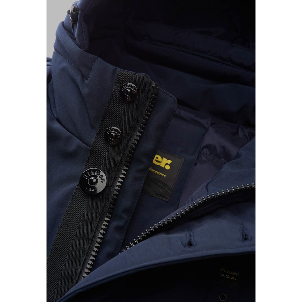 Blauer Blue Polyethylene Jacket for Elevated Style