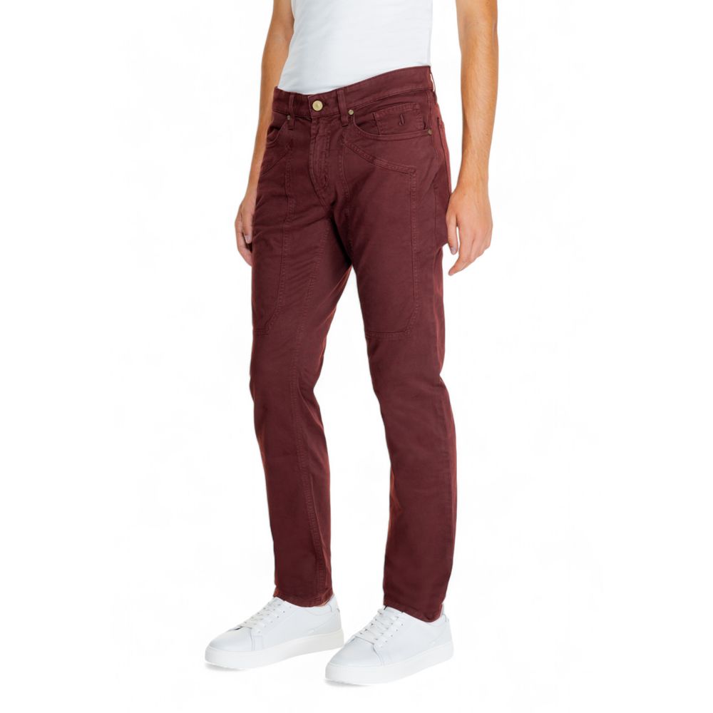 Jeckerson Red Cotton Jeans for Elevated Style