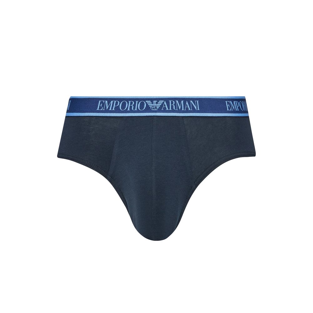 Emporio Armani Blue Cotton Underwear Luxury Set
