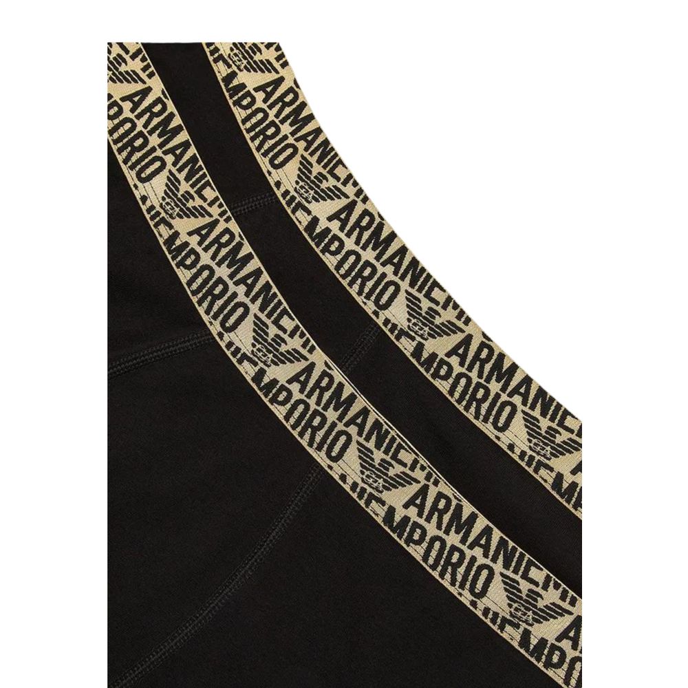 Emporio Armani Black Bicolor Cotton Underwear Excellence