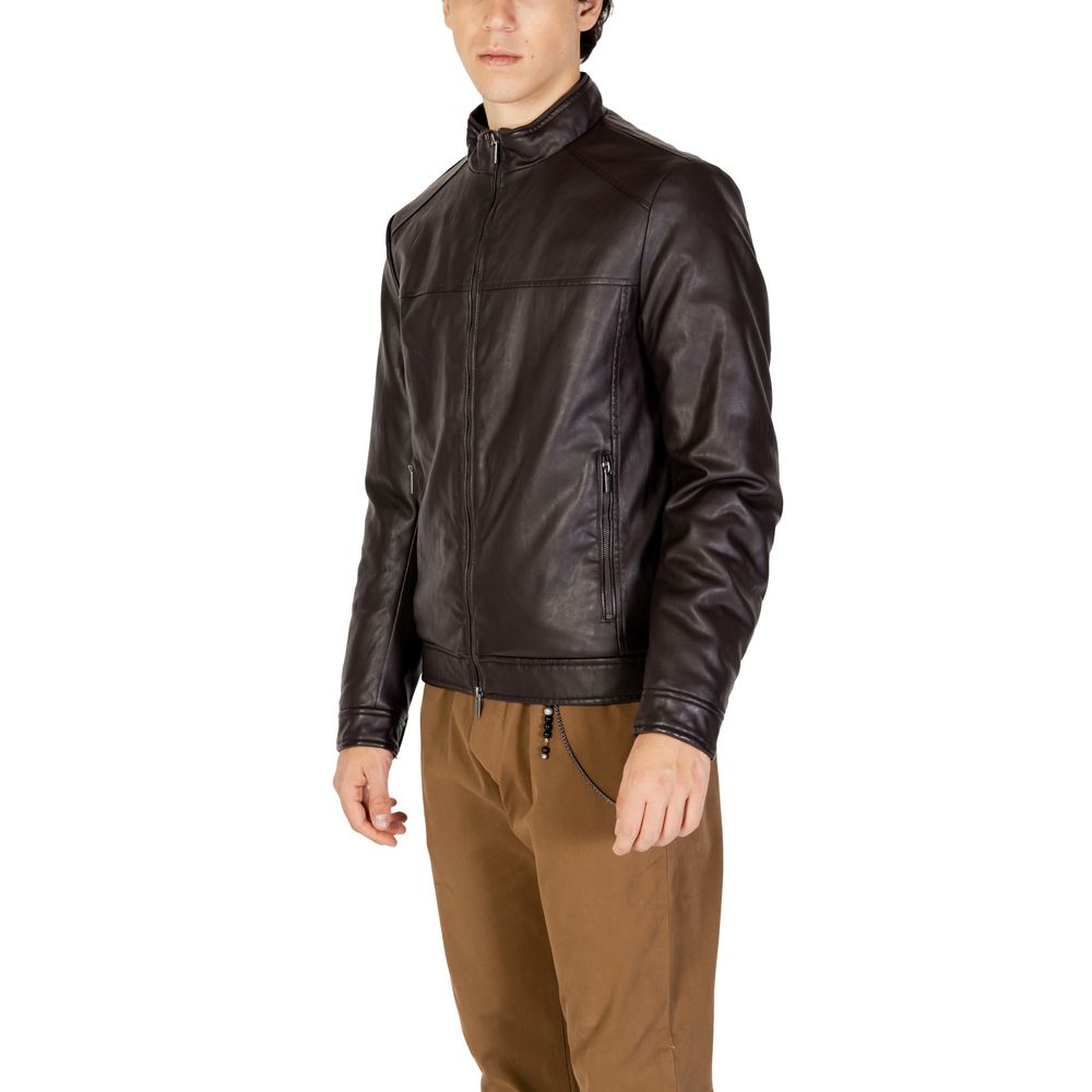 Hamaki-Ho Brown Viscose Jacket for Elevated Sophistication