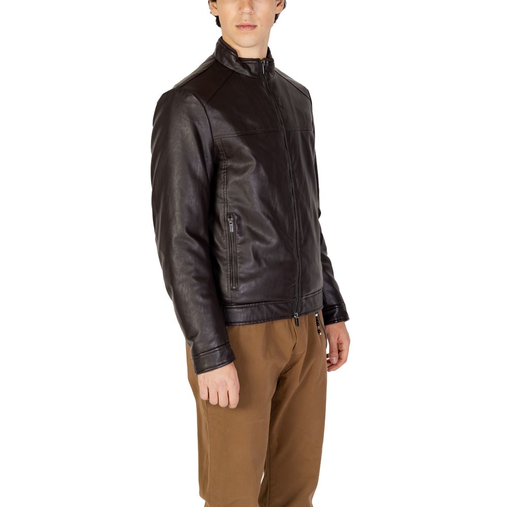Hamaki-Ho Brown Viscose Jacket for Elevated Sophistication
