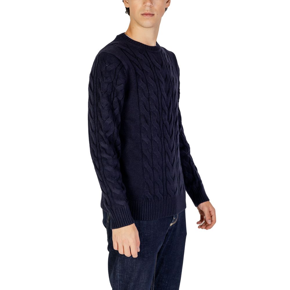 Hamaki-Ho Blue Acrylic Sweater for Effortless Elegance