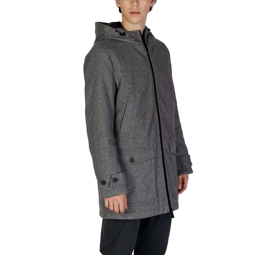 Hamaki-Ho Gray Wool Jacket for Effortless Elegance and Style