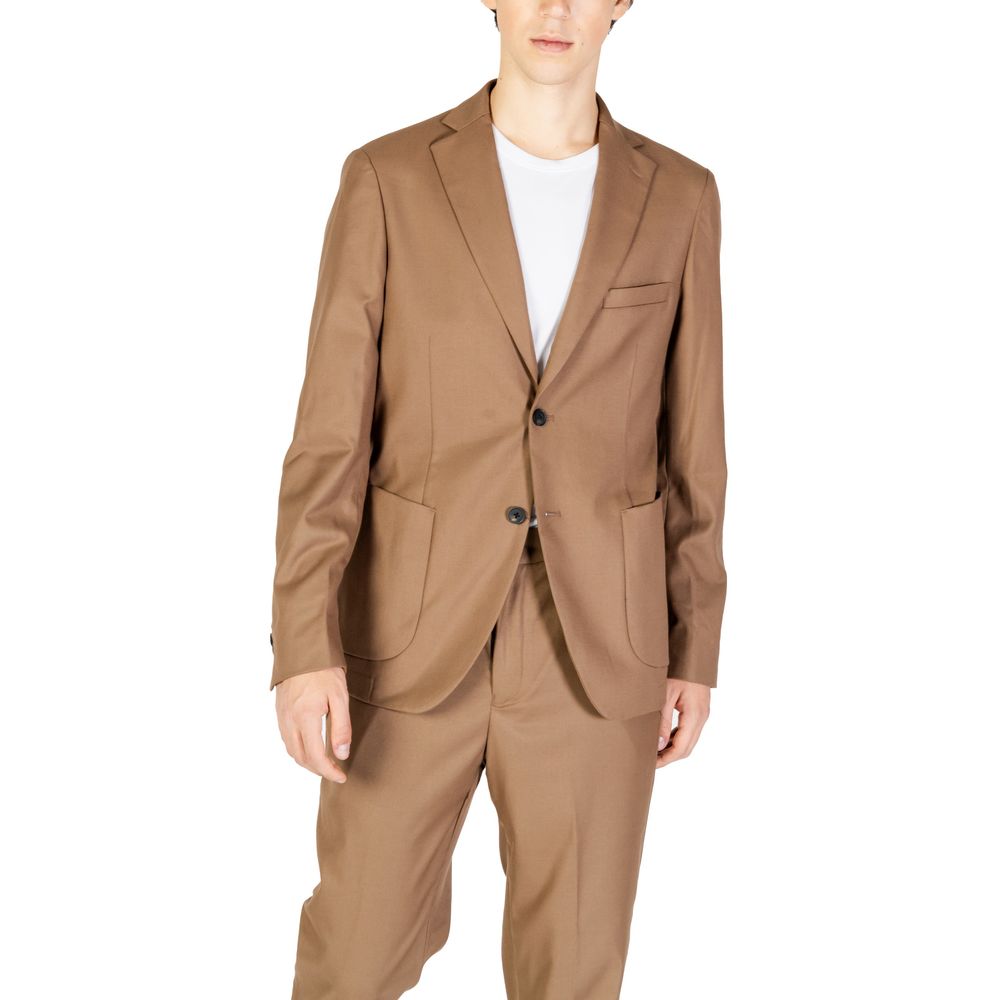 Hamaki-Ho Beige Wool Blazer - Timeless Elegance Redefined