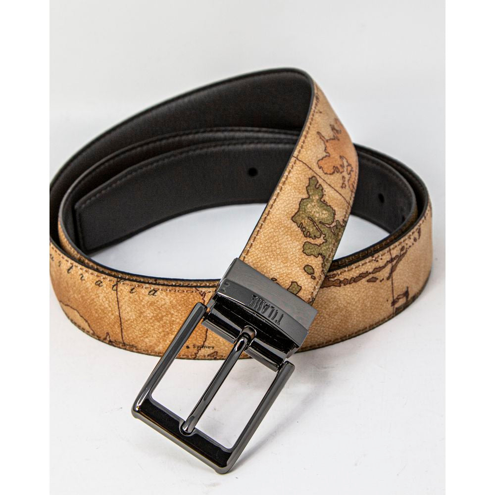Alviero Martini Prima Classe Brown Leather Belt for Elegance