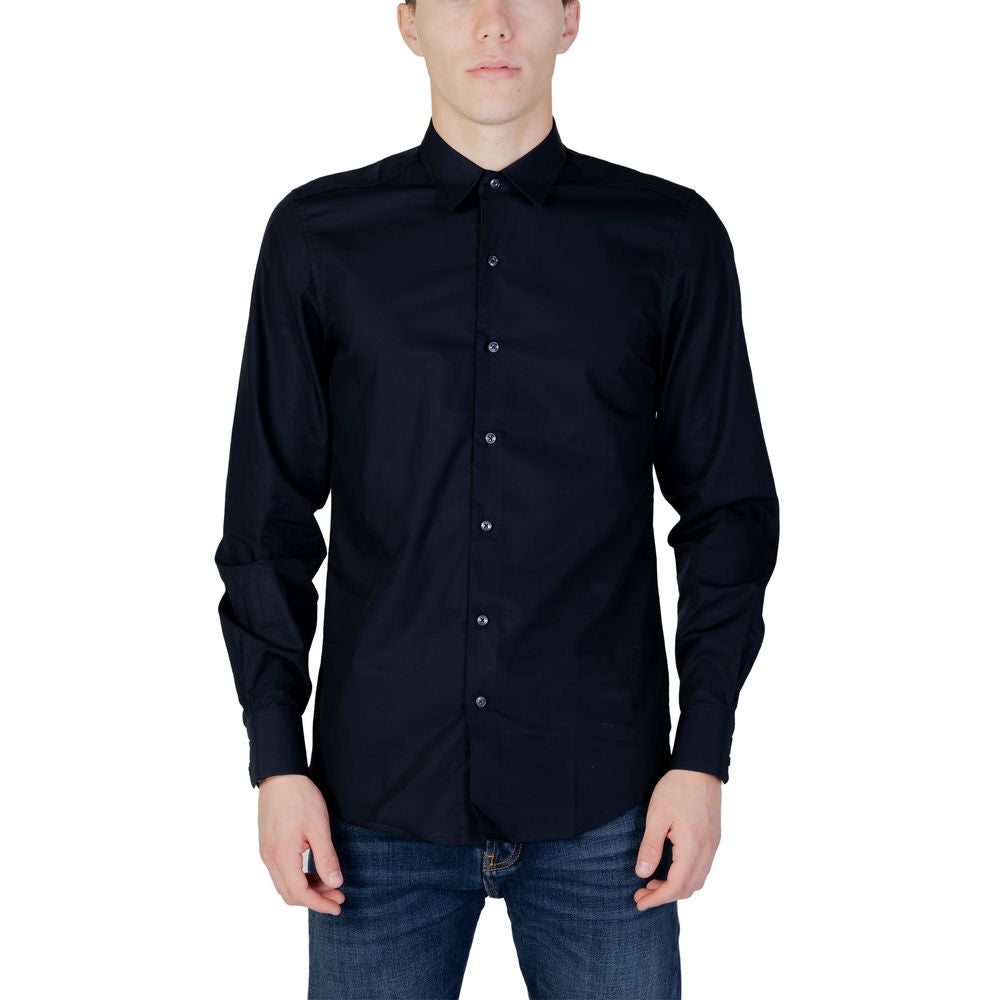 Antony Morato Blue Cotton Shirt for Elevated Wardrobe