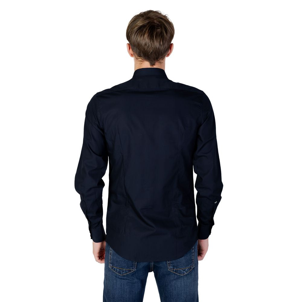 Antony Morato Blue Cotton Shirt for Elevated Wardrobe