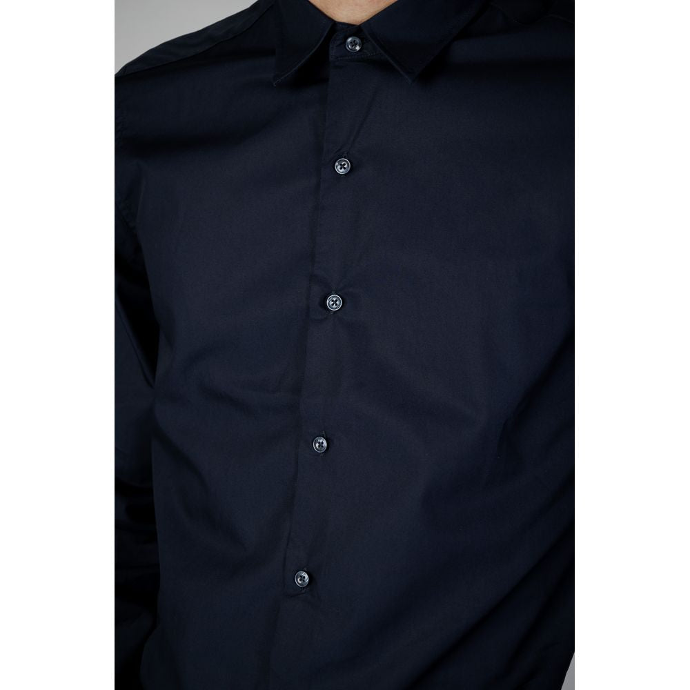 Antony Morato Blue Cotton Shirt for Elevated Wardrobe