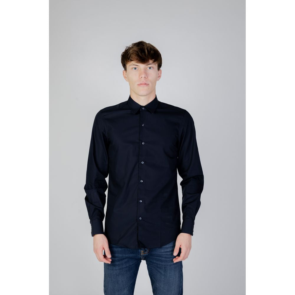 Antony Morato Blue Cotton Shirt for Elevated Wardrobe