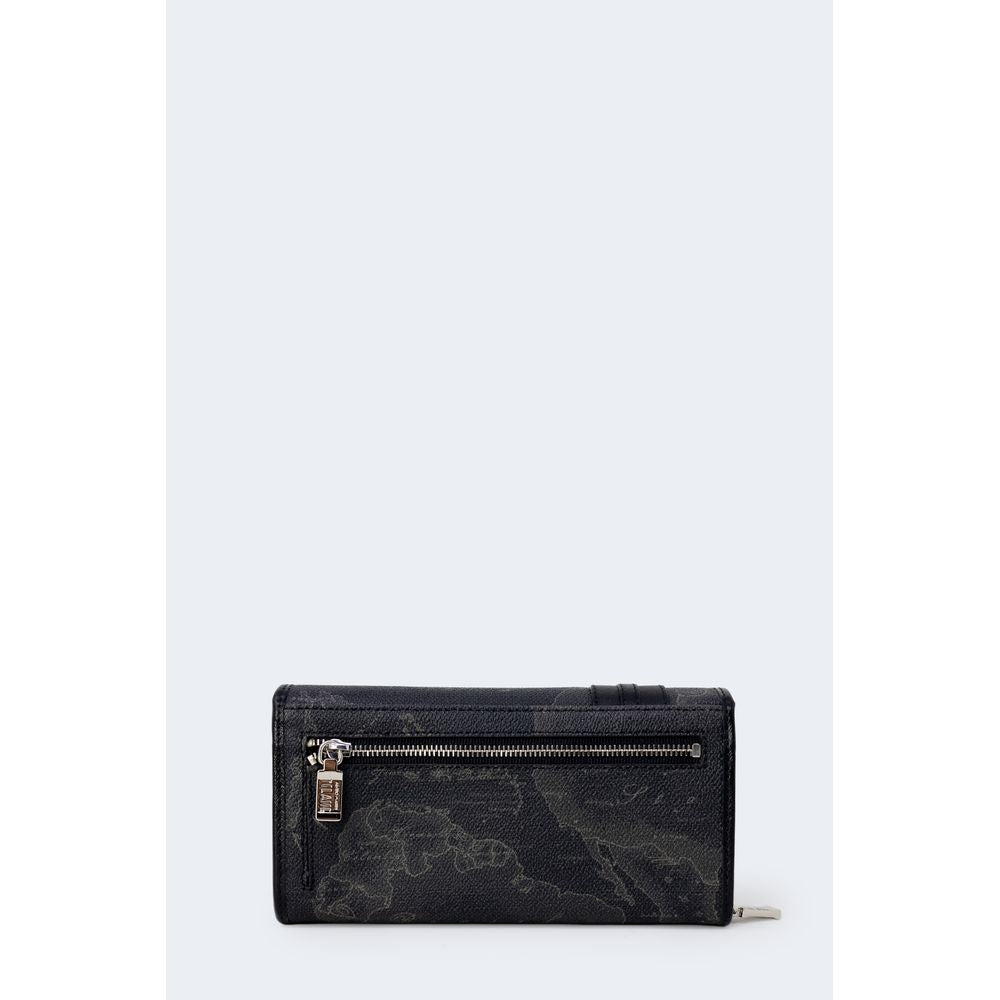 Alviero Martini Black Leather Wallet Elegance