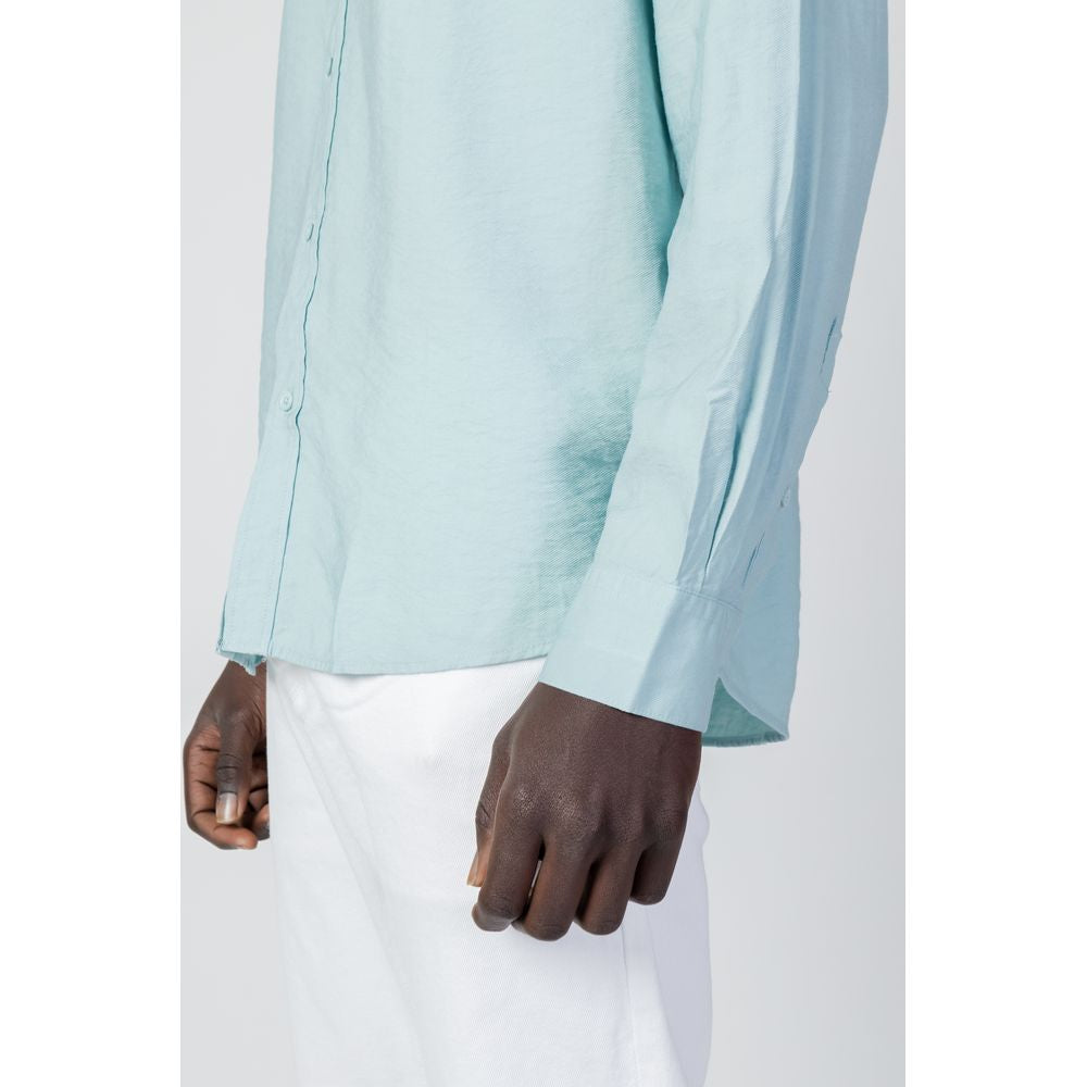 Antony Morato Green Viscose Shirt for Elevated Style