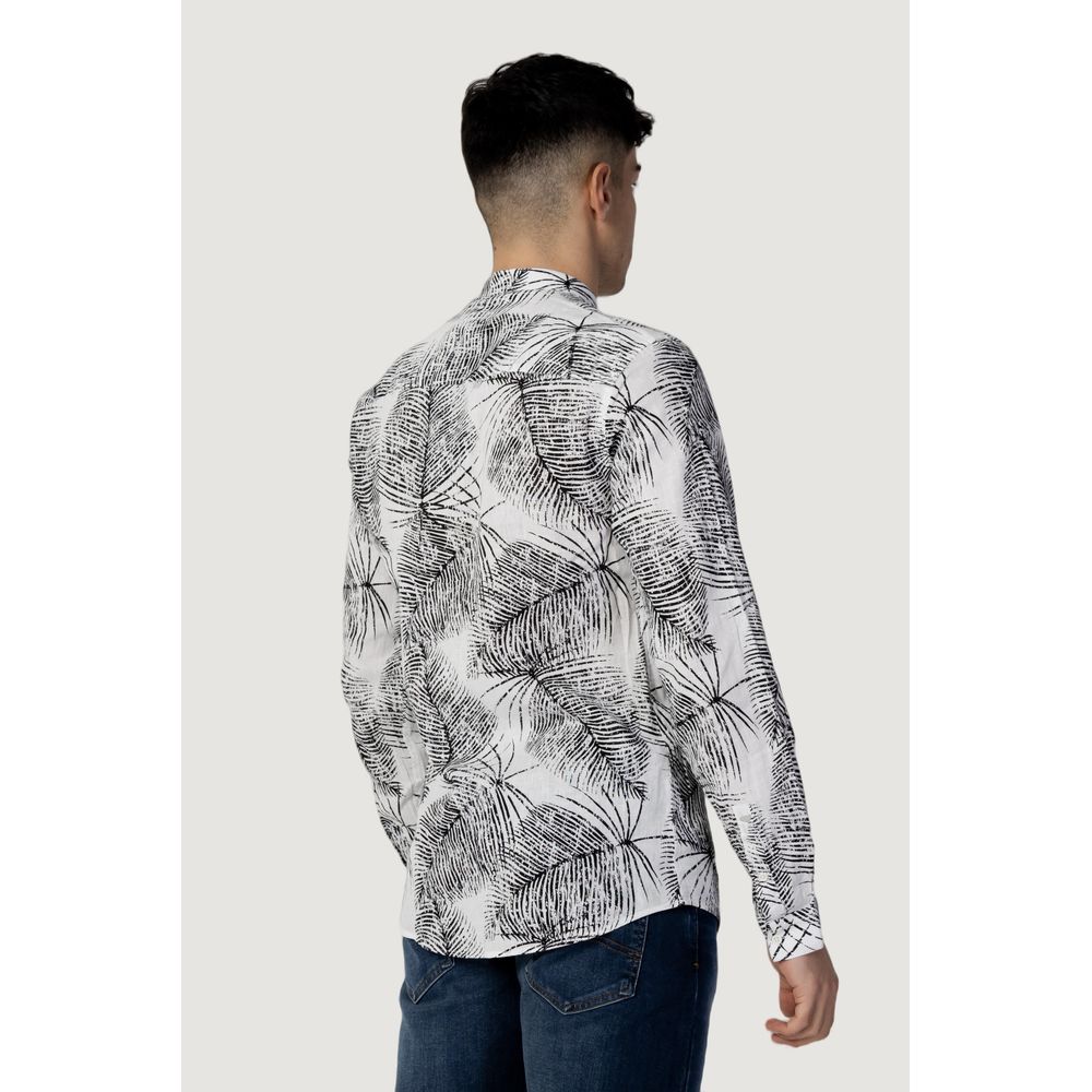 Antony Morato Black Linen Shirt for Effortless Elegance