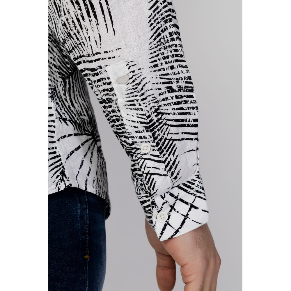 Antony Morato Black Linen Shirt for Effortless Elegance
