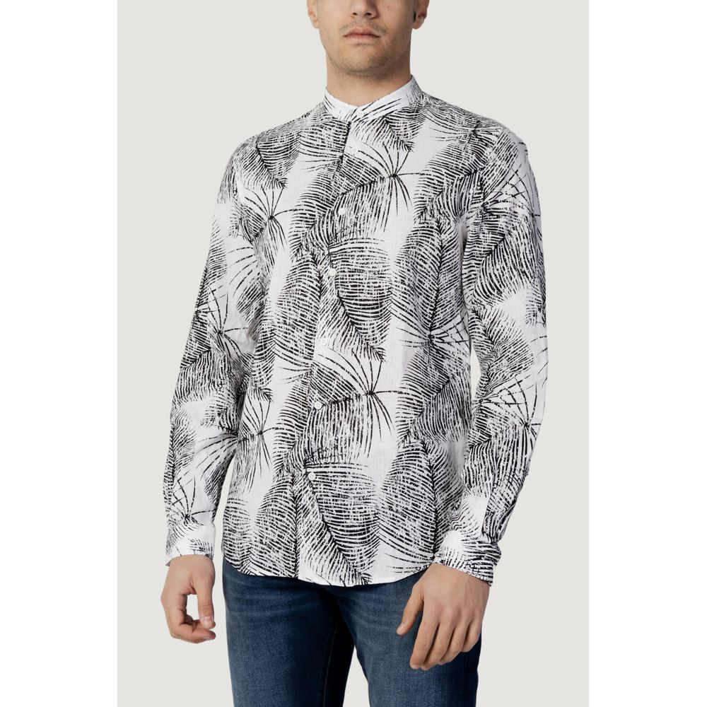 Antony Morato Black Linen Shirt for Effortless Elegance