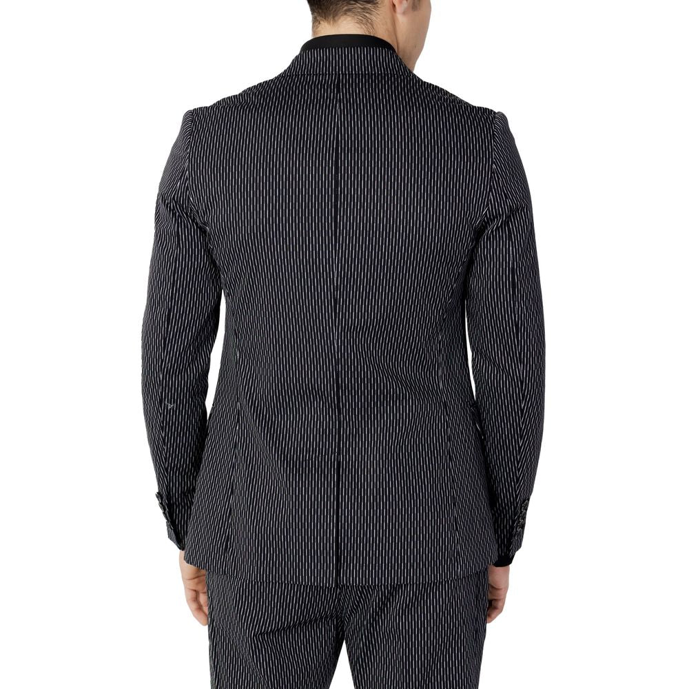 Antony Morato Black Cotton Blazer for Timeless Elegance