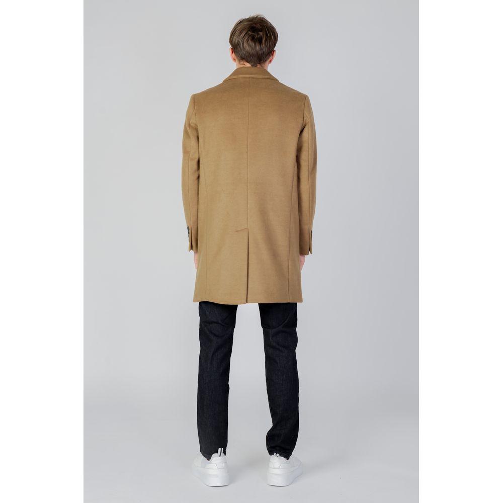 Antony Morato Beige Wool Jacket for Effortless Elegance