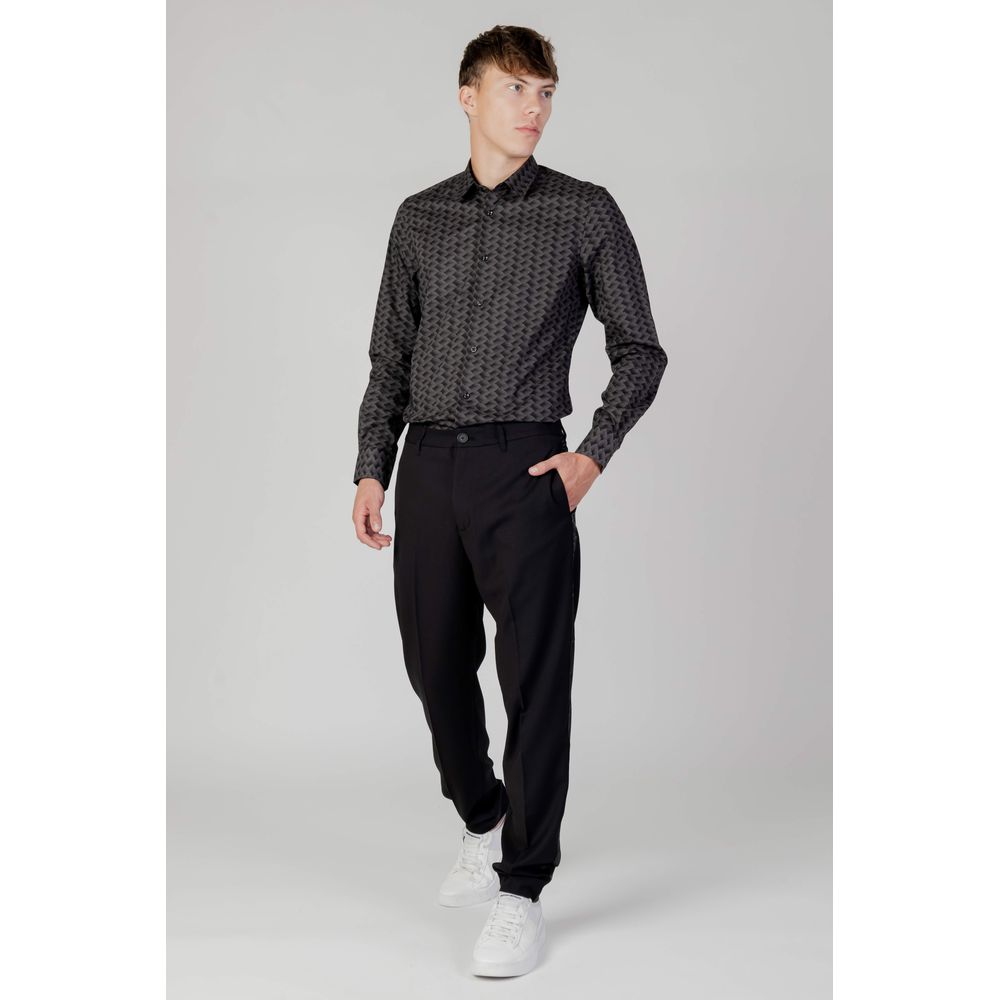Antony Morato Gray Cotton Shirt in Timeless Elegance