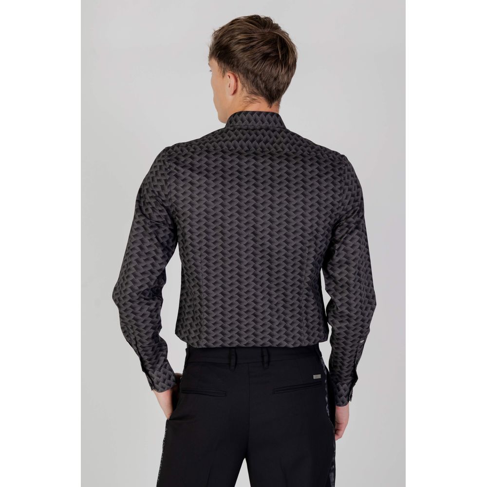 Antony Morato Gray Cotton Shirt in Timeless Elegance