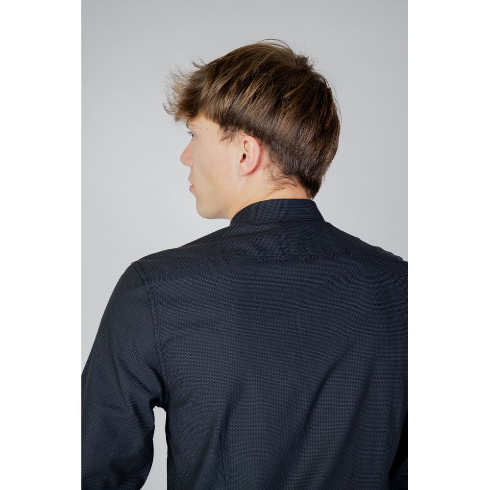 Antony Morato Blue Cotton Shirt for Effortless Elegance