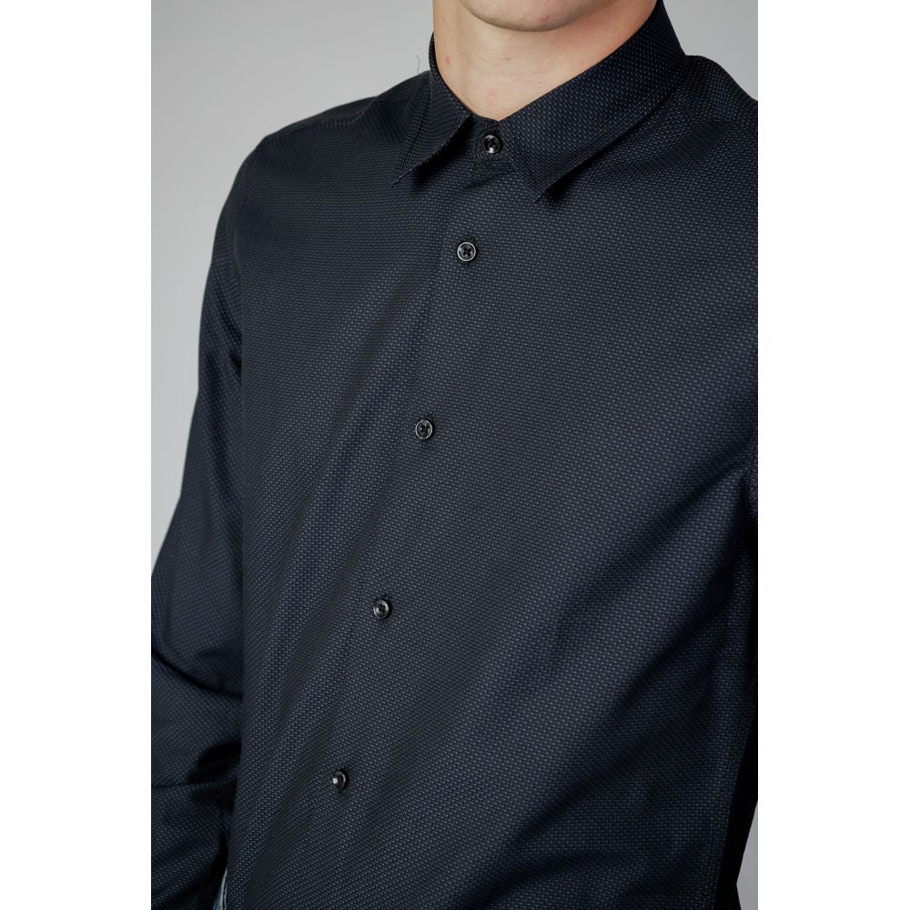 Antony Morato Blue Cotton Shirt for Effortless Elegance