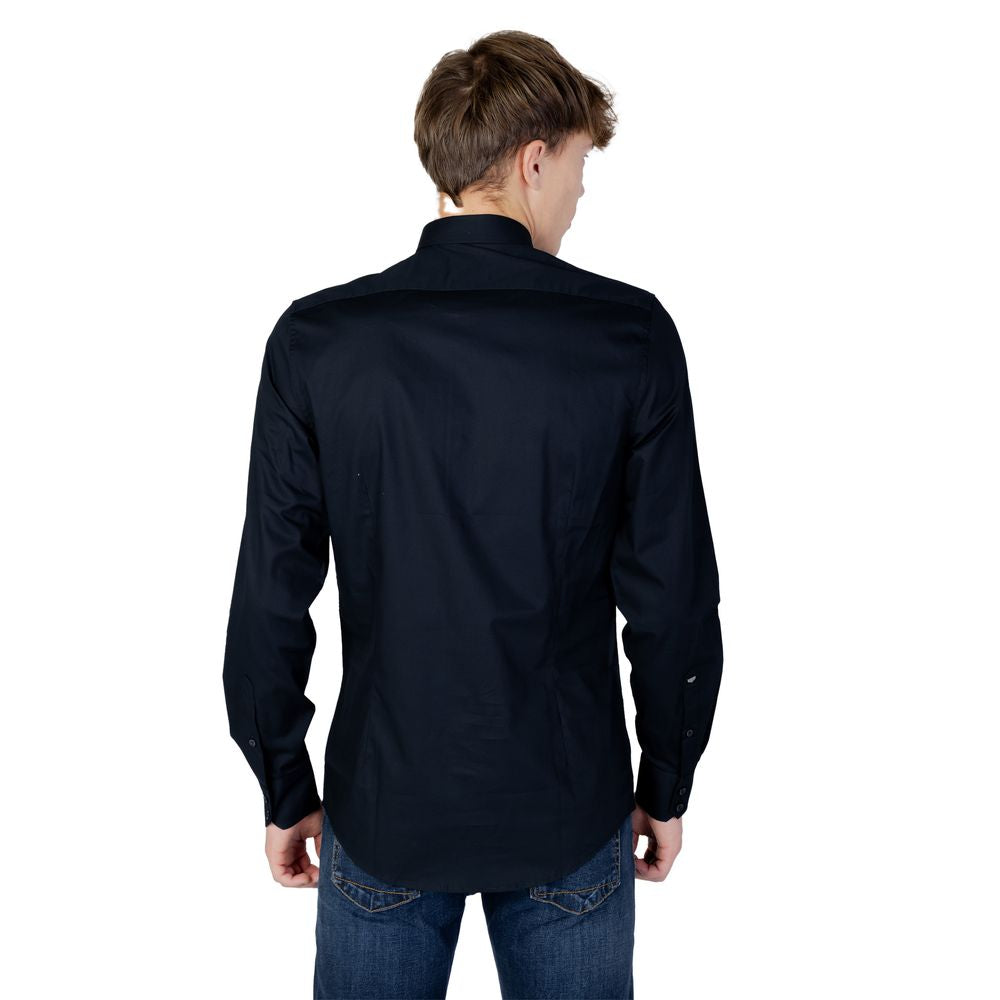 Antony Morato Blue Cotton Shirt for Timeless Elegance