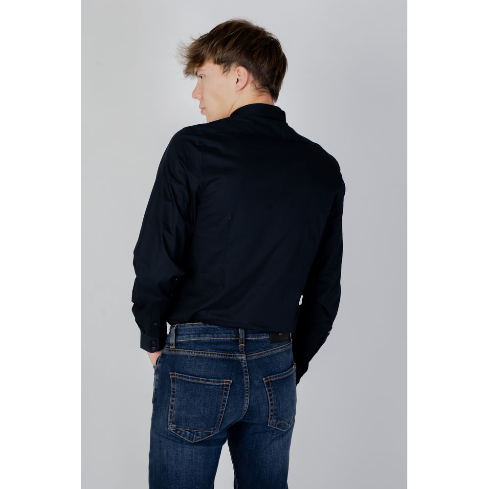 Antony Morato Blue Cotton Shirt for Timeless Elegance