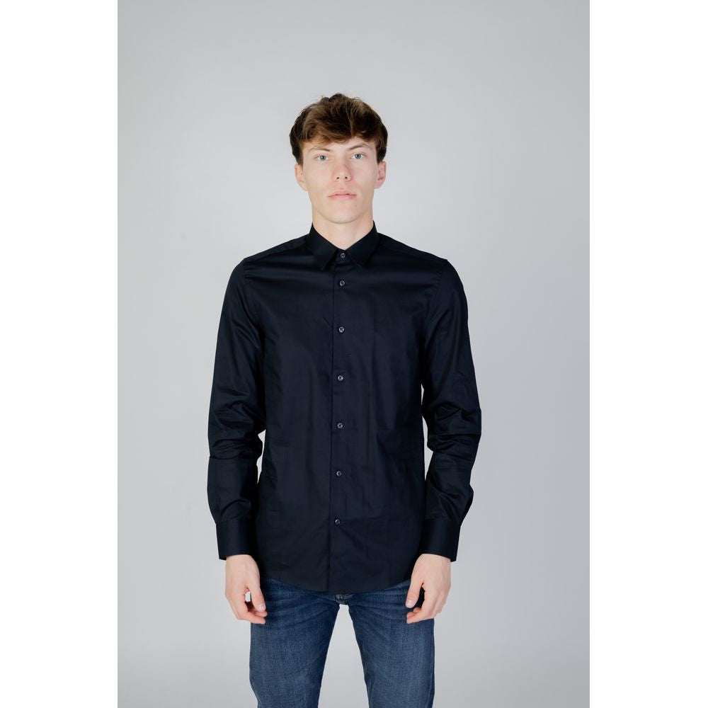 Antony Morato Blue Cotton Shirt for Timeless Elegance