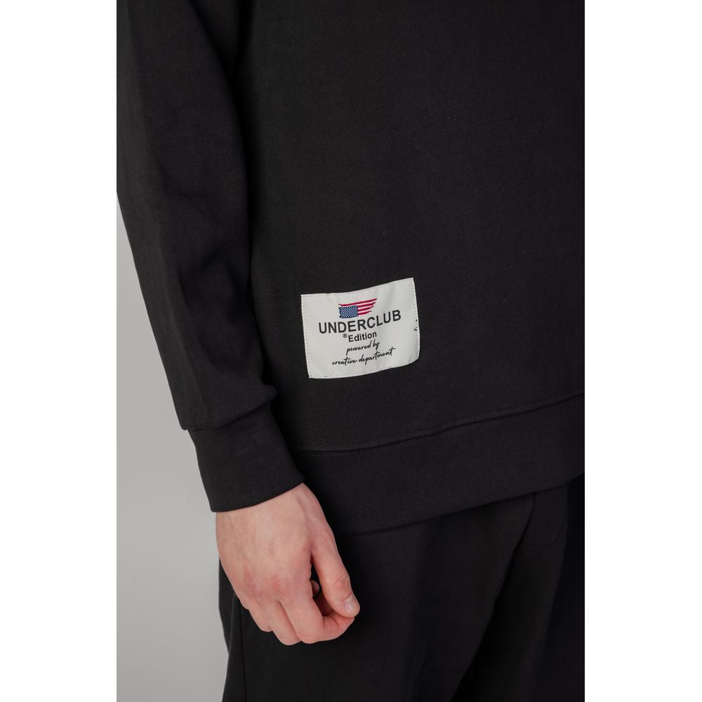 Underclub Black Cotton Sweater - Effortless Luxury Redefined