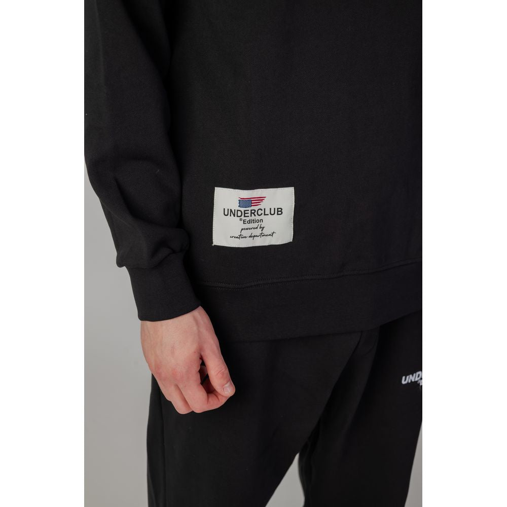 Underclub Black Cotton Sweater for Elevated Casual Style