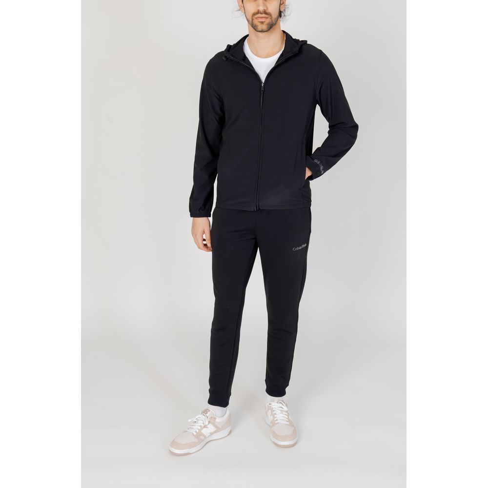 Calvin Klein Black Wool Jacket for Effortless Elegance