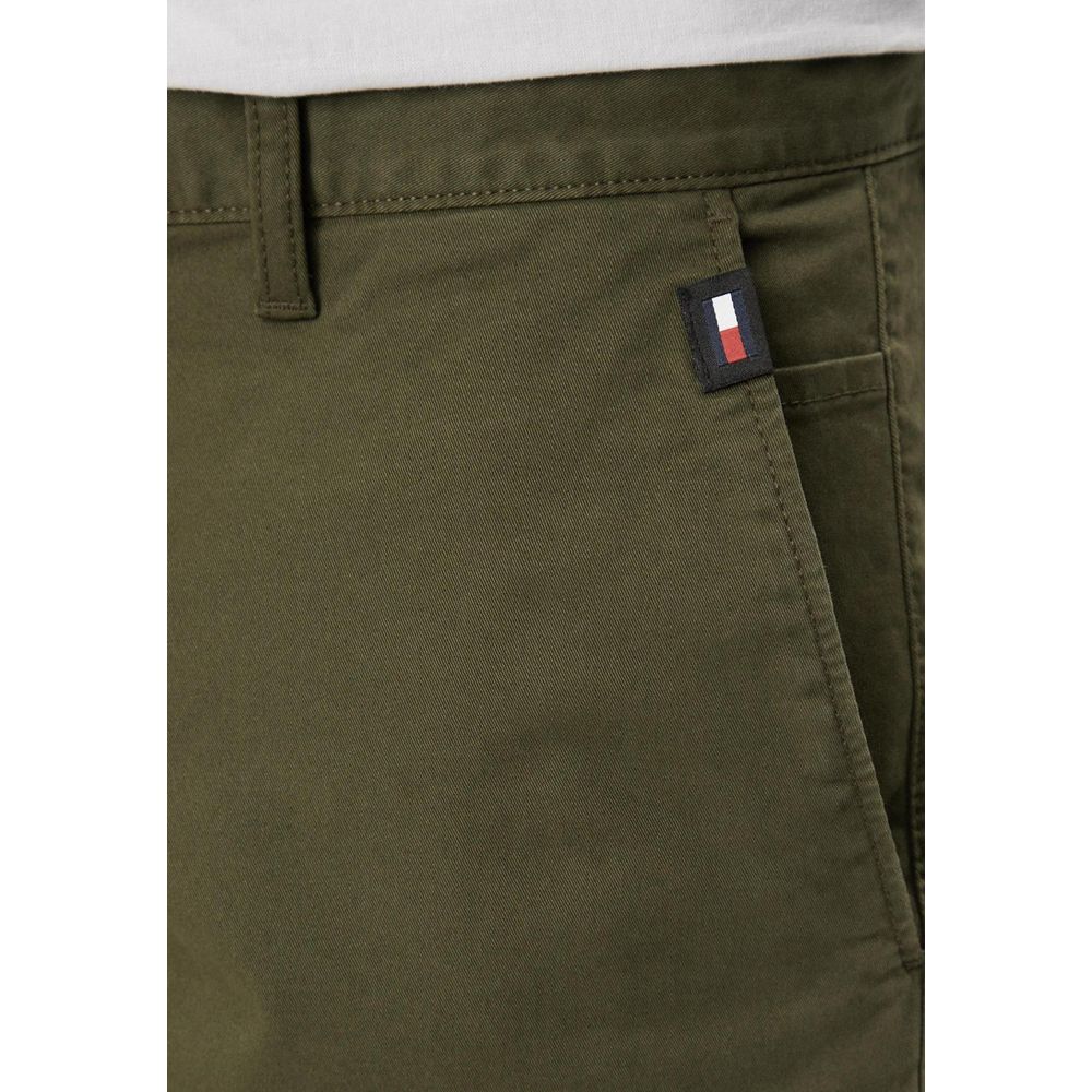 Tommy Hilfiger Green Cotton Short for Effortless Style