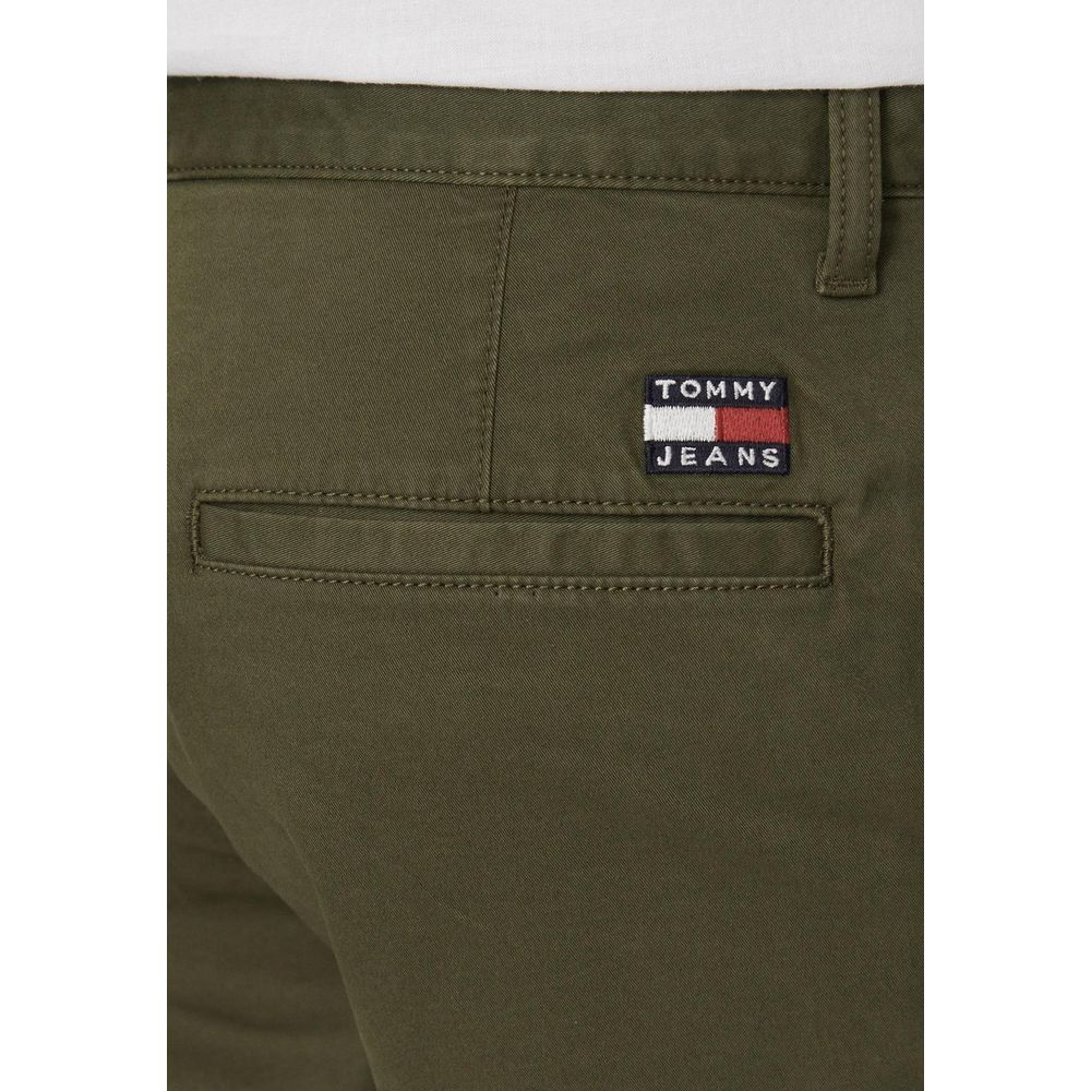 Tommy Hilfiger Green Cotton Short for Effortless Style