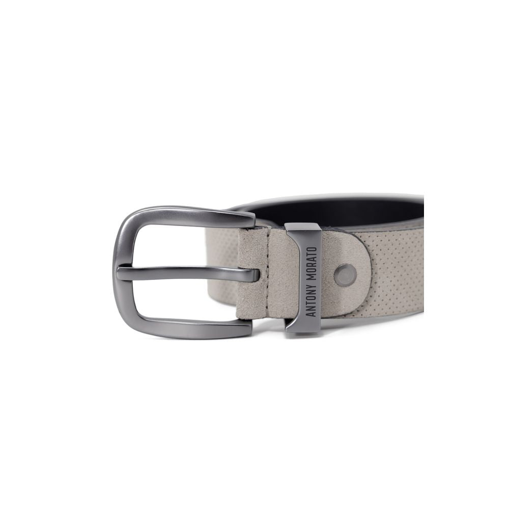 Antony Morato White Leather Belt for Timeless Elegance