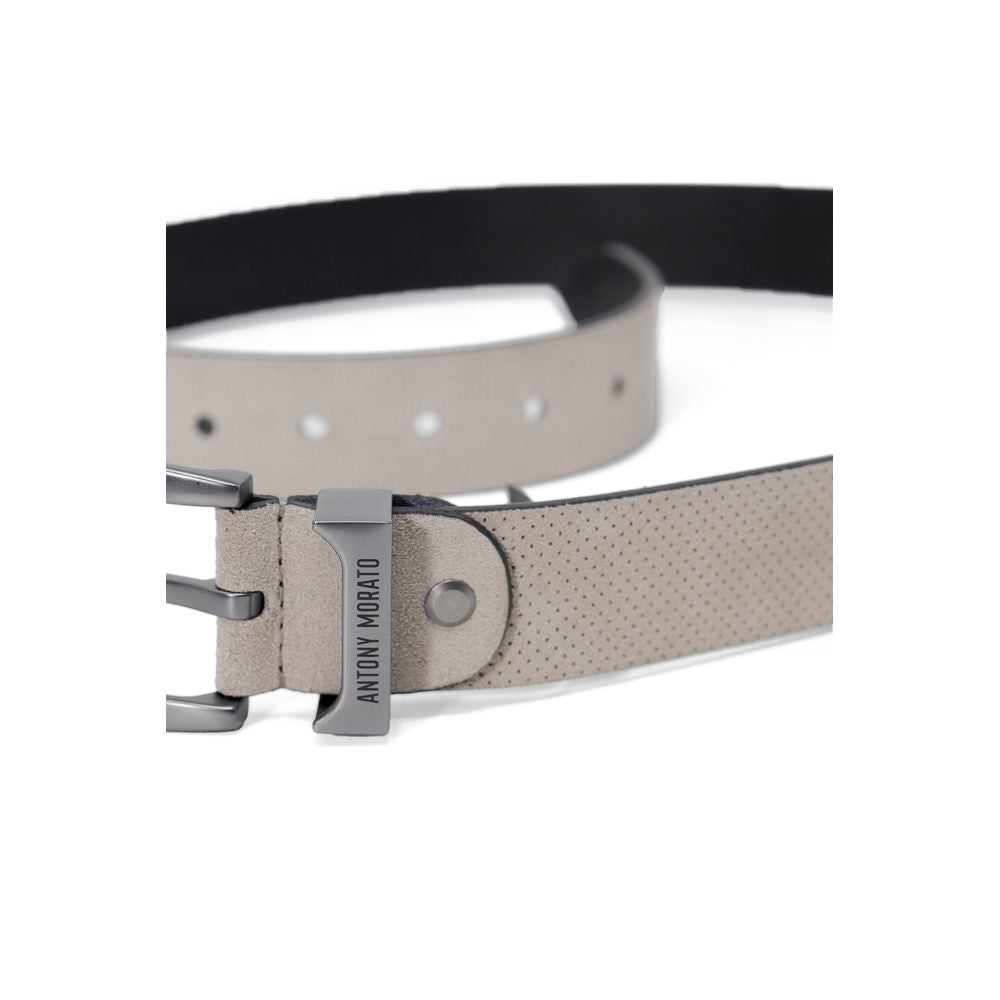 Antony Morato White Leather Belt for Timeless Elegance