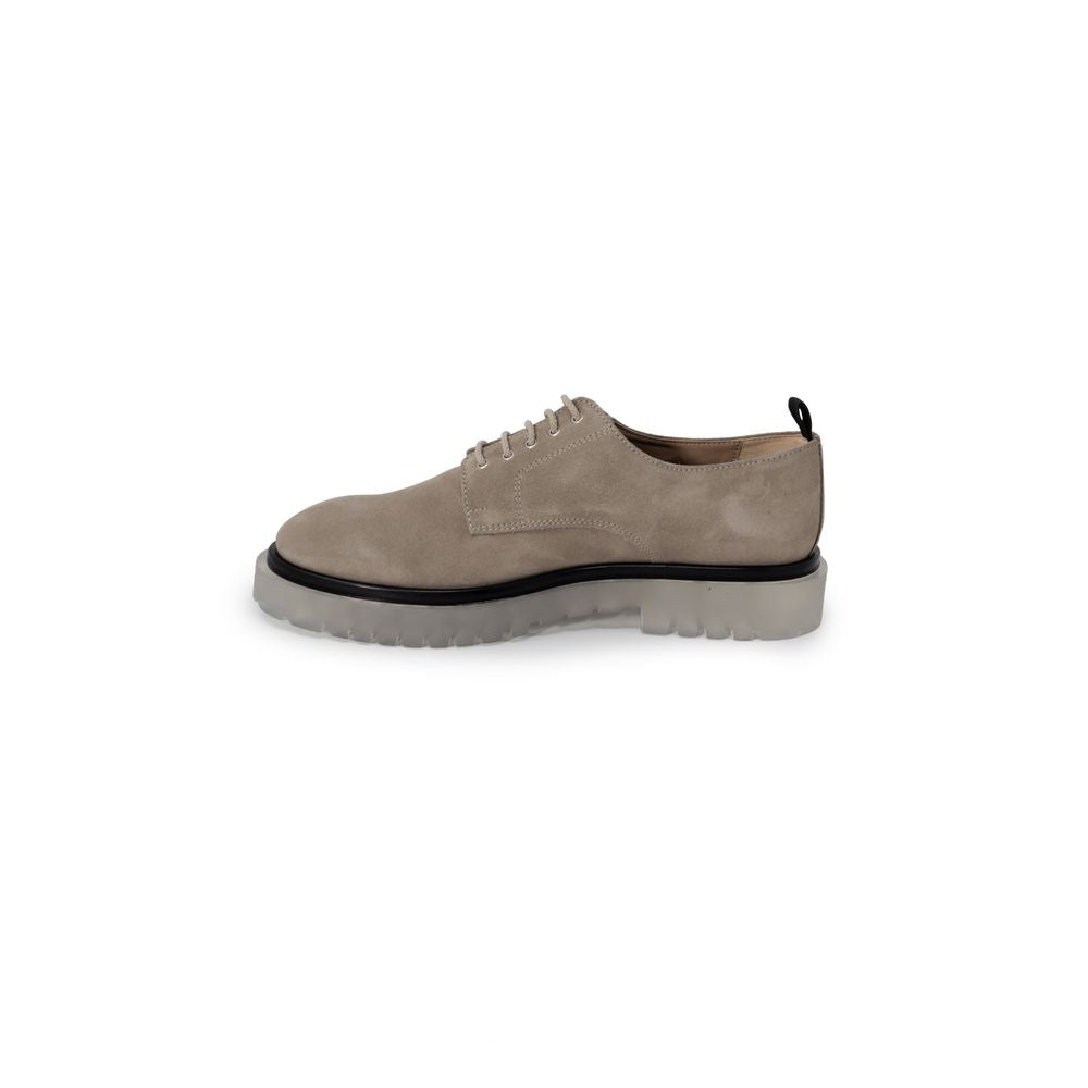 Antony Morato Beige Leather Casual Footwear Elegance