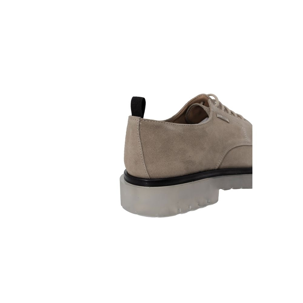 Antony Morato Beige Leather Casual Footwear Elegance